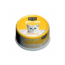 Cargar imagen en el visor de la galería, "Alimento húmedo para gatos Kit Cat Goat Milk Gourmet Pollo y Queso 70g con leche de cabra natural para gatos exigentes - La Mascotería de Andrea