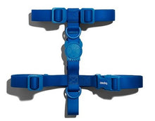 Cargar imagen en el visor de la galería, "Arnés para perros Zee.Dog NeoPro Blue talla L diseño en H color azul eléctrico impermeable y ajustable con tecnología de caucho protector - La Mascotería de Andrea"