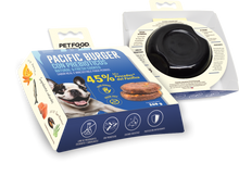 Cargar imagen en el visor de la galería, "Snack para perros Petfood Factory Hamburguesa de Pescados del Pacífico 260g premio natural rico en Omega-3 - La Mascotería de Andrea"
