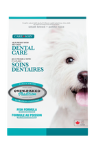 Cargar imagen en el visor de la galería, ""Bolsa de alimento Oven-Baked Tradition para perros adultos de raza pequeña, fórmula Dental Small Bites sabor pescado de 4.54kg."
