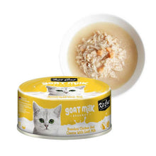 Cargar imagen en el visor de la galería, "Alimento húmedo para gatos Kit Cat Goat Milk Gourmet Pollo y Queso 70g con leche de cabra natural para gatos exigentes - La Mascotería de Andrea
