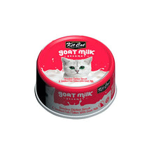 Cargar imagen en el visor de la galería, "Alimento húmedo para gatos Kit Cat Goat Milk Gourmet Pollo y Pescado Ahumado 70g con leche de cabra para hidratación y digestión - La Mascotería de Andrea"

