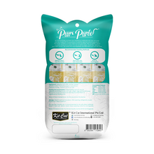 Cargar imagen en el visor de la galería, Kit Cat Purr Puree Tuna &amp; Fiber, snack cremoso para gatos con control de bolas de pelo Pack con 4 sticks de 15 g.
