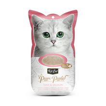 Cargar imagen en el visor de la galería, Kit Cat Purr Puree Tuna &amp; Fiber Snack para gatos con problemas de bolas de pelo
Pack con 4 sticks de 15 g.

