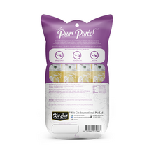 Cargar imagen en el visor de la galería, Kit Cat Purr Puree Tuna &amp; Scallop, on atún y vieiras, alta palatabilidadsnack cremoso  Pack con 4 sticks de 15 g.
