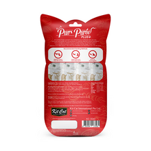 Cargar imagen en el visor de la galería, Kit Cat Purr Puree PLUS+SKIN &amp; COAT (TUNA)  snack para gatos, con omega para piel y pelaje
 Pack con 4 sticks de 15 g.
