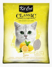 Cargar imagen en el visor de la galería, "Arena sanitaria para gatos Kit Cat Classic Clumping aroma Limón 7 kg con frescura cítrica, control de olores y aglutinación instantánea - La Mascotería de Andrea"
