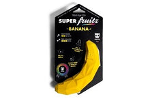 Cargar imagen en el visor de la galería, "Juguete para perro Zee.Dog Super Banana, plátano de caucho natural ultra resistente para masticadores, juguete rellenable con premios y rebote irregular - La Mascotería de Andrea"
